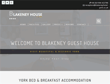 Tablet Screenshot of blakeneyhotel-york.co.uk